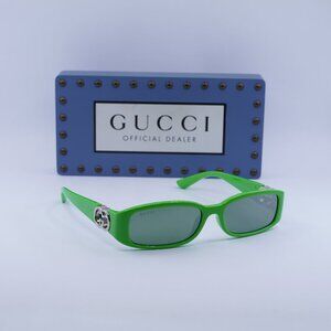 Final Price! Gucci GG1661S 005 Green Sunglasses
